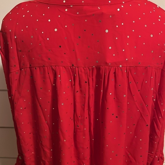 NY Collection Shimmer Blouse - Picture 3 of 4